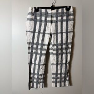 BURBERRY LONDON | Cropped Check Print Pants